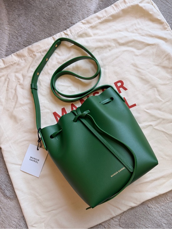 Mansur Gavriel Handbags - Mansur Gavriel Mini Mini Bucket Bag in Leaf